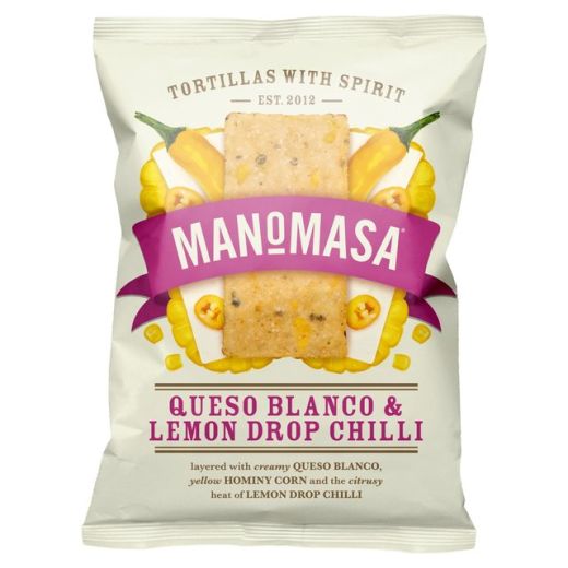 Manomasa Queso Blanco Lemon Drop Chilli- 12 x 140Gr