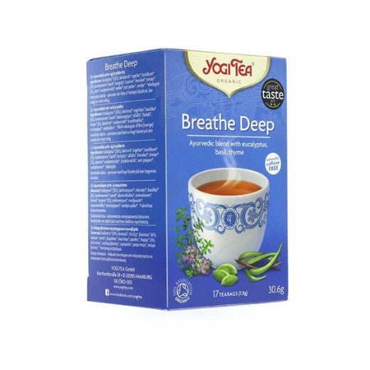 Yogi Tea Organic Breathe Deep Tea. - 6 x 17 Bags