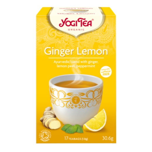 Yogi Tea Organic Ginger Lemon Tea. - 6 x 17 Bags