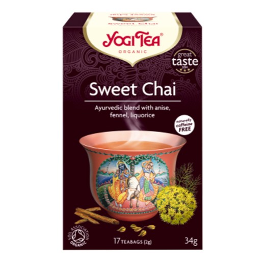 Yogi Tea Organic Sweet Chai Tea - 6 x 17 Bags