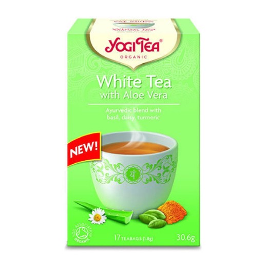 Yogi Tea Organic White Tea With Aloe Vera- 6 x 17 Bags