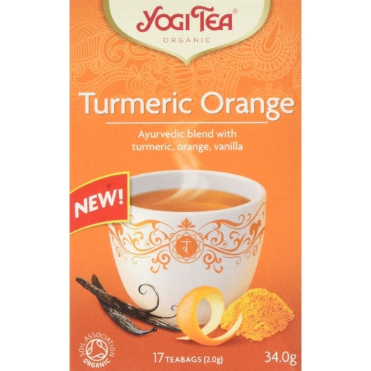 Yogi Tea Organic Turmeric Orange- 6 x 17 Bags