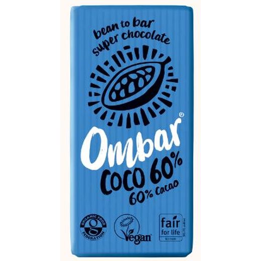 Ombar Coco 60% Chocolate Bar - 10 x 35Gr