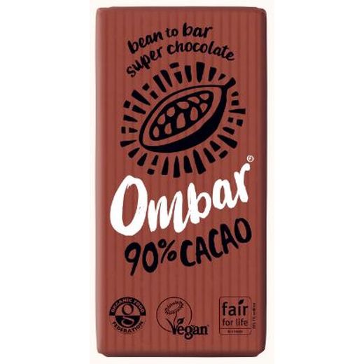 Ombar 90% Cacao Chocolate Bar - 10 x 35Gr