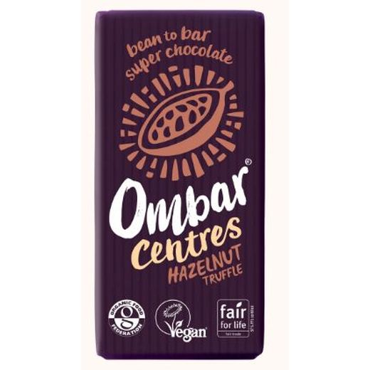 Ombar Hazelnut Truffle Bar - 10 x 35Gr