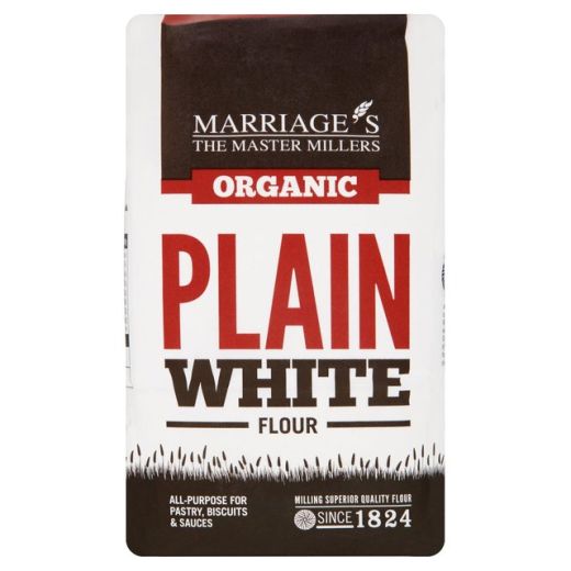 Marriage's Organic Plain White Flour - 6 x 1KG