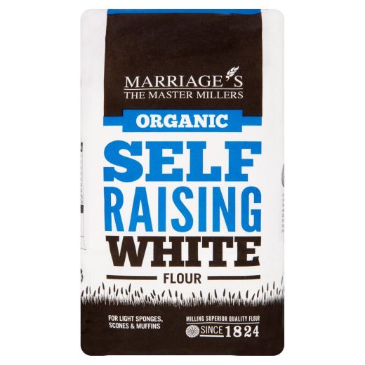 Marriage's Organic Self Raising White Flour - 6 x 1KG