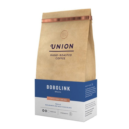 Union Coffee Bobolink Brazilca Cafetiere - 6 x 200Gr