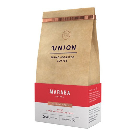 Union Coffee Maraba Rwanda Cafetiere - 6 x 200Gr