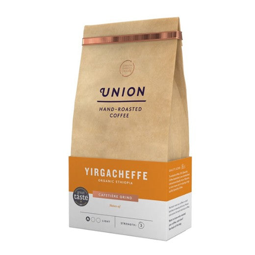 Union Coffee Yirgacheffe Ethiopia Cafetiere - 6 x 200Gr