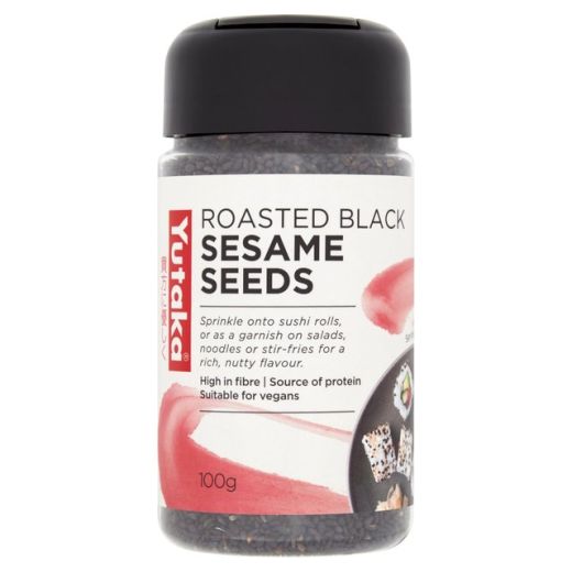 Yutaka Roasted Black Sesame Seeds - 8 x 100Gr